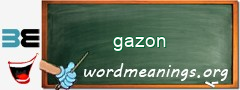 WordMeaning blackboard for gazon